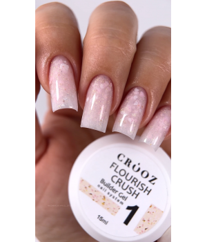 Гель Crooz Florish Crush Builder gel №01, 15 мл